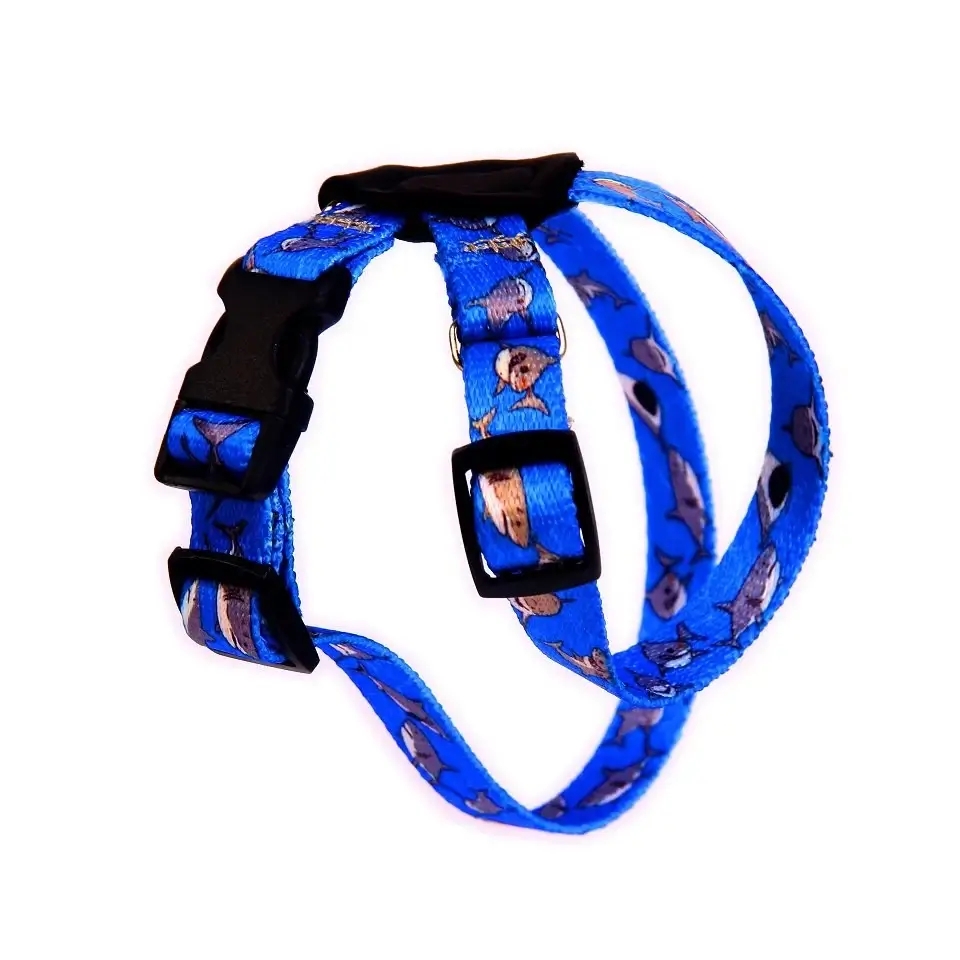 FERA Hám bőrrel Shark 36-60 cm 20 mm - Kép 1