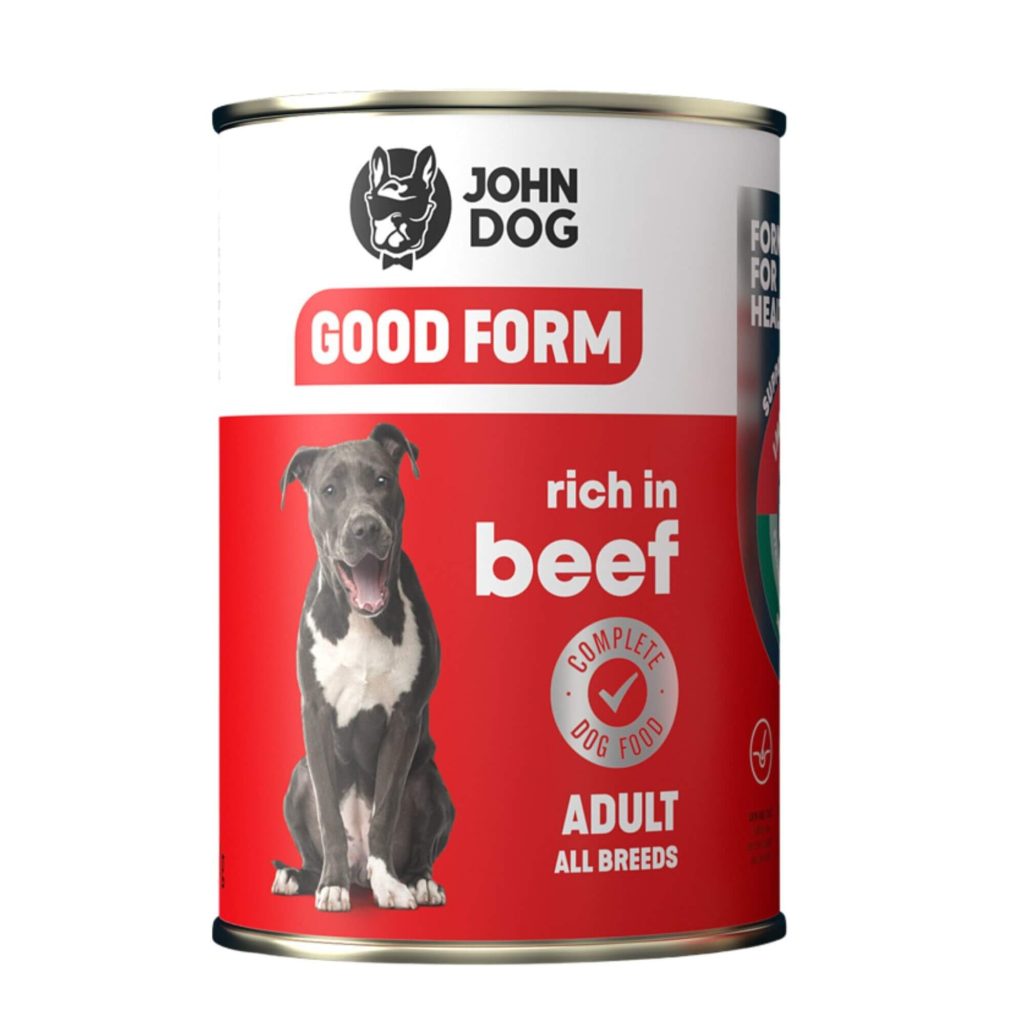 Kutyaeledel, John Dog, Marha ízű, 400 g