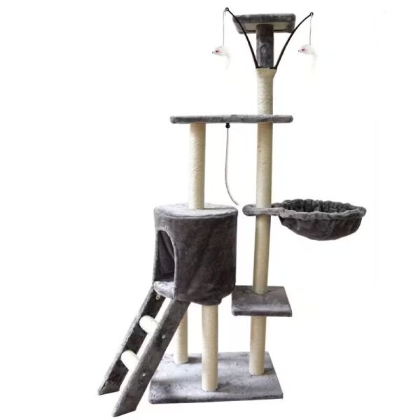 Macska kaparófa szürke, 138 cm