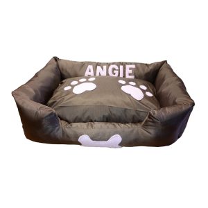 Vízlepergetős kutyafekhely – barna