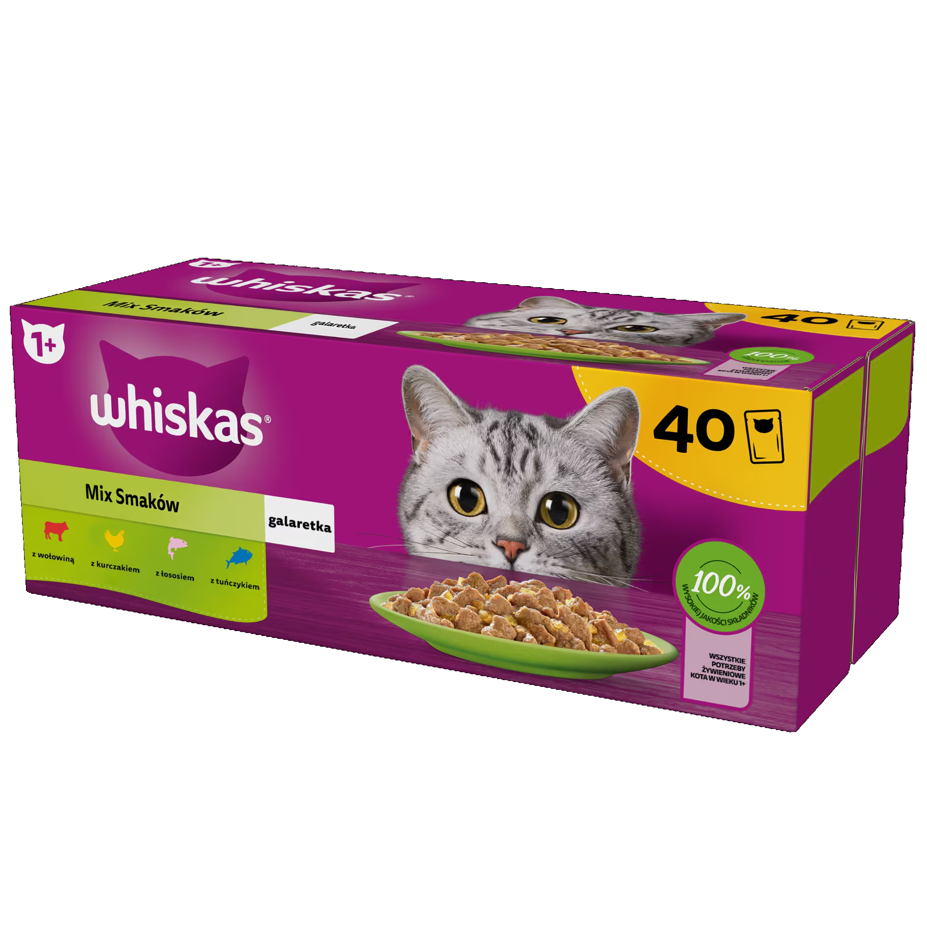 Whiskas macskaeledel készlet, 80 doboz, 80 x 85 g - Kép 1
